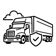 Transportation insurance icon